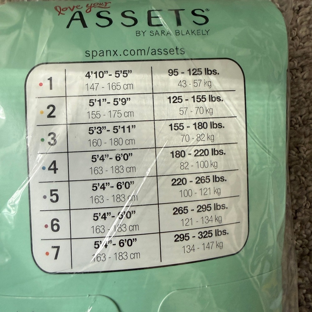 NWT Love Your Assets Sara Blakely Shaping Tights Textured Wish Bone Black Size 1 - Picture 6 of 7